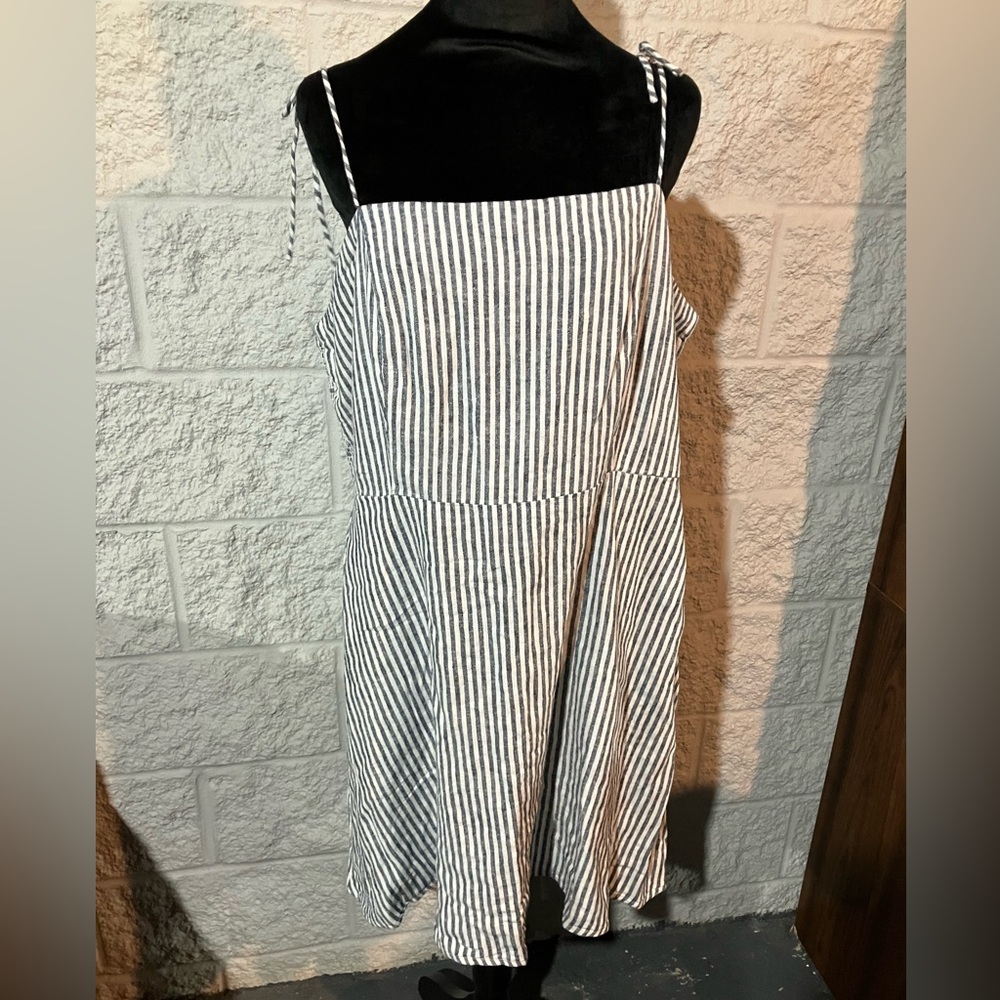 Old Navy Blue and White Striped Dress-nwt